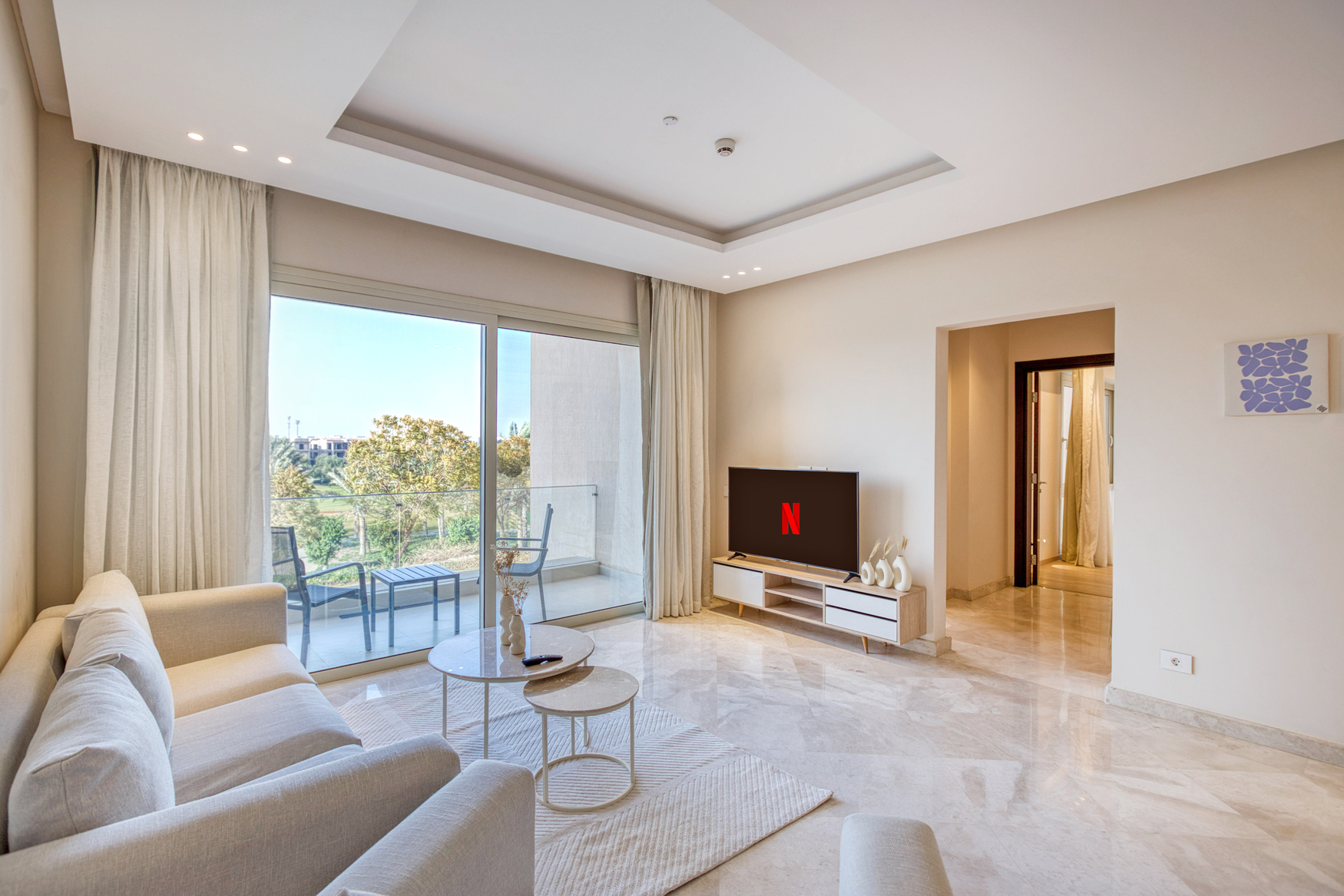 2-Bedroom  typical floor with golf and pool view
