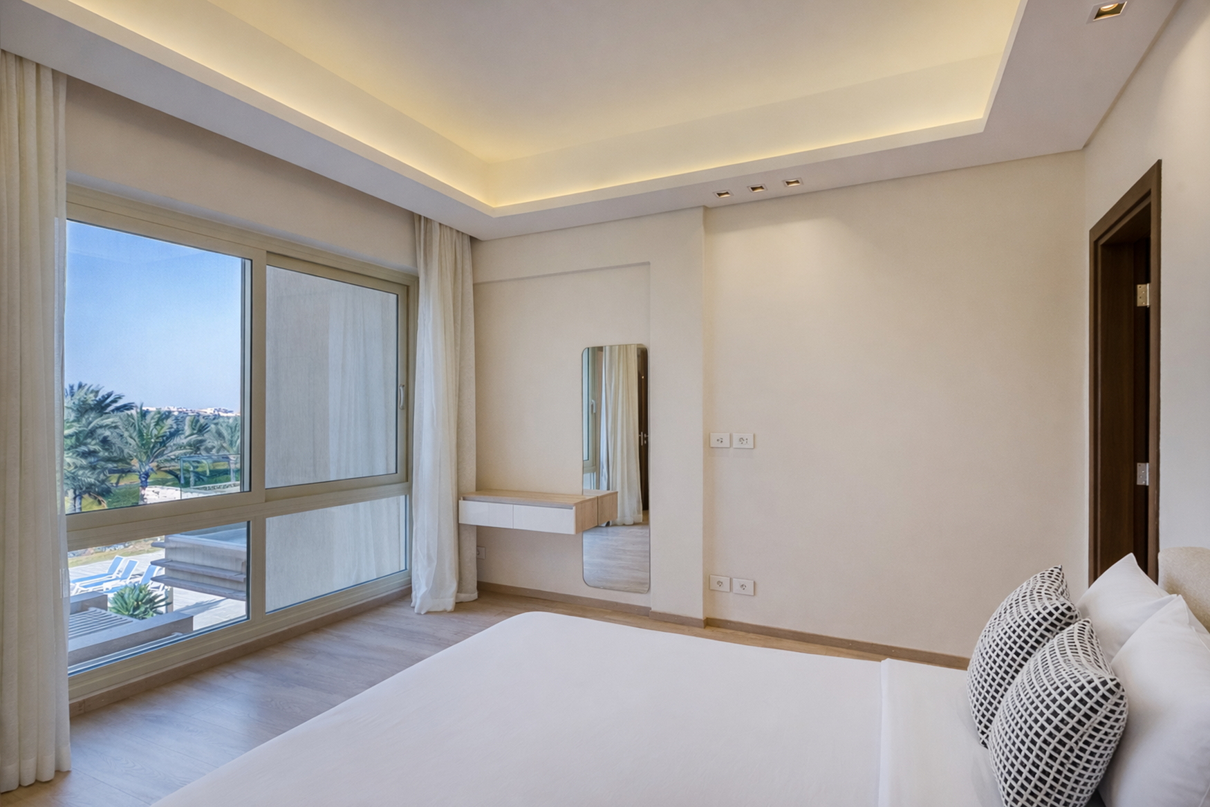 2-Bedroom  typical floor with golf and pool view