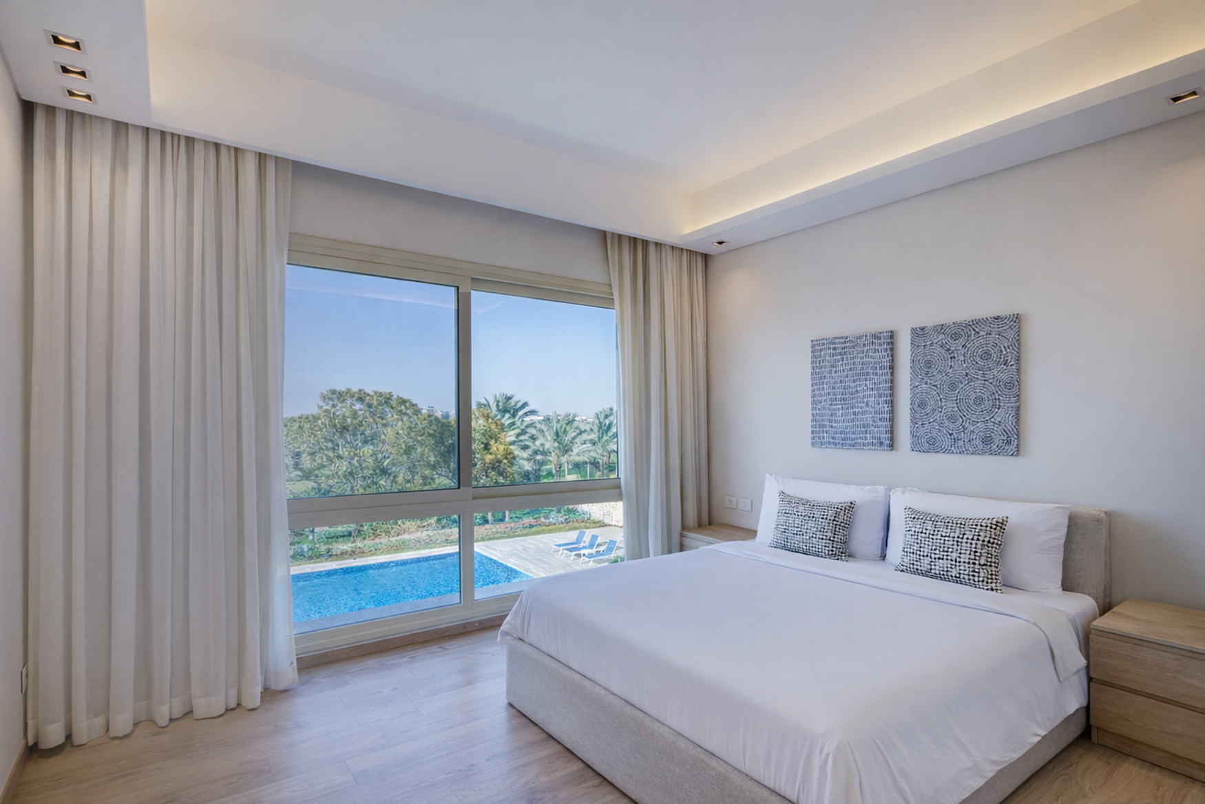 2-Bedroom  typical floor with golf and pool view