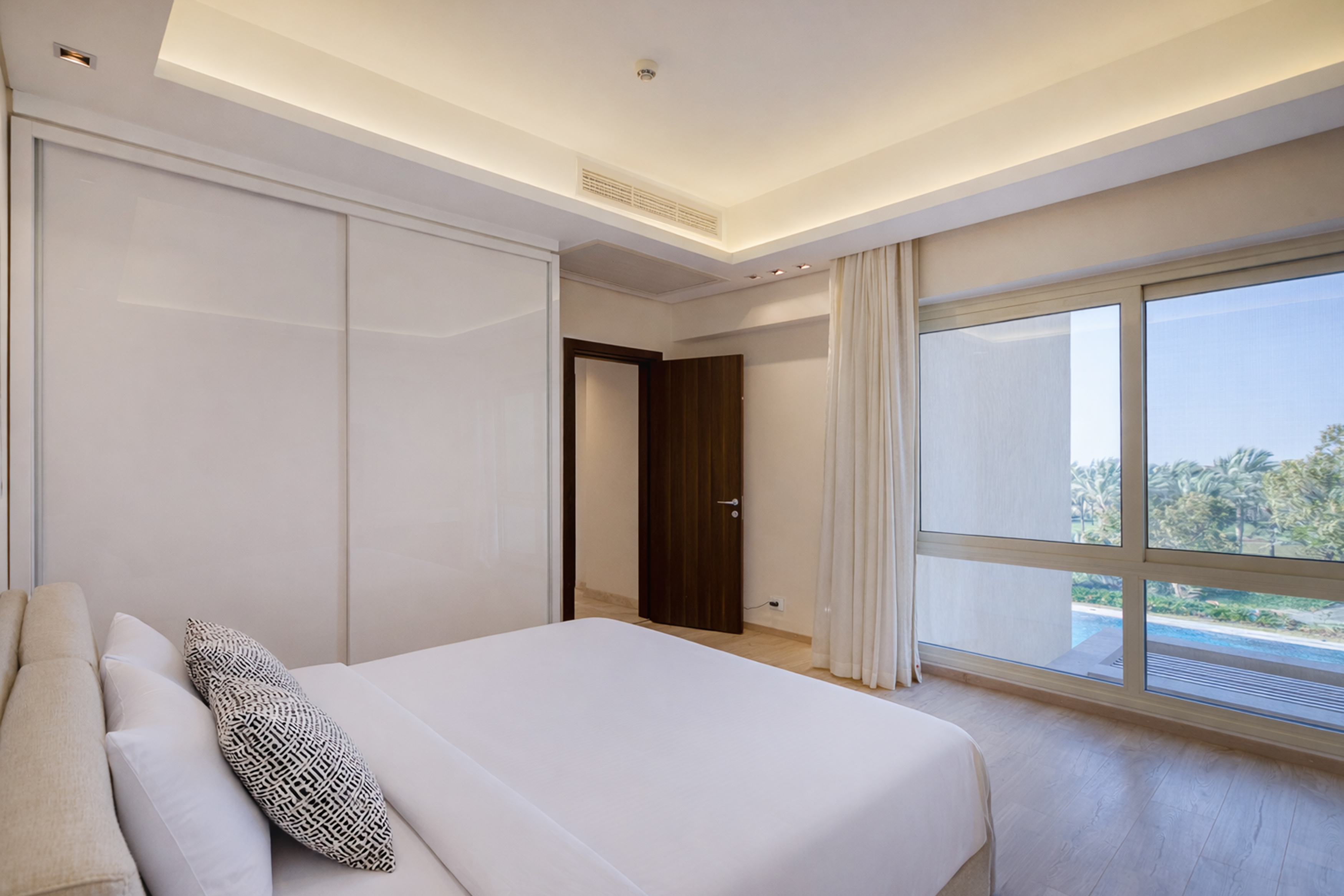 2-Bedroom typical floor with golf and pool view